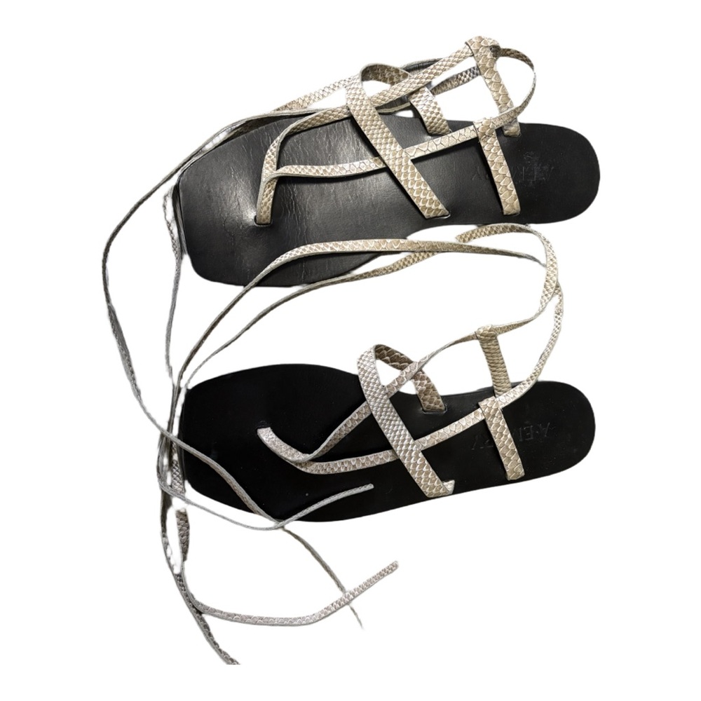 Stylish Black and Silver Women's Sandals